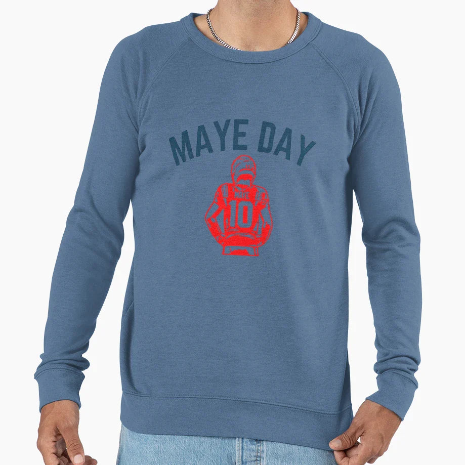 Maye Day 10 Qb Drake Maye Football Sweatshirt - Fun Novelty Design Unisex