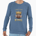 Draft Day King Fantasy Football Sweatshirt - Casual Everyday Wear Unisex