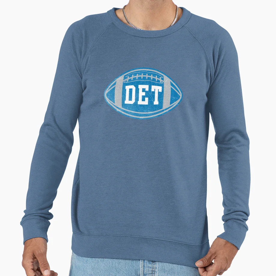 Detroit Throwback Football Sweatshirt - Streetwear Style Unisex