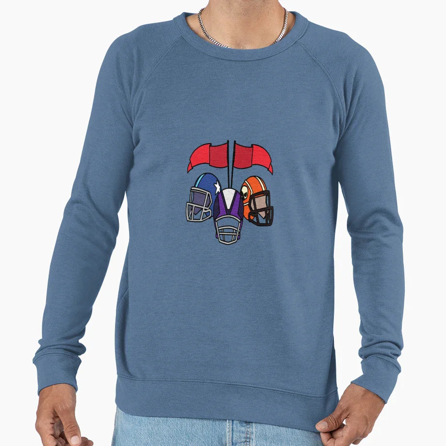 Quarterback Sweatshirt - Casual Everyday Wear Men Women