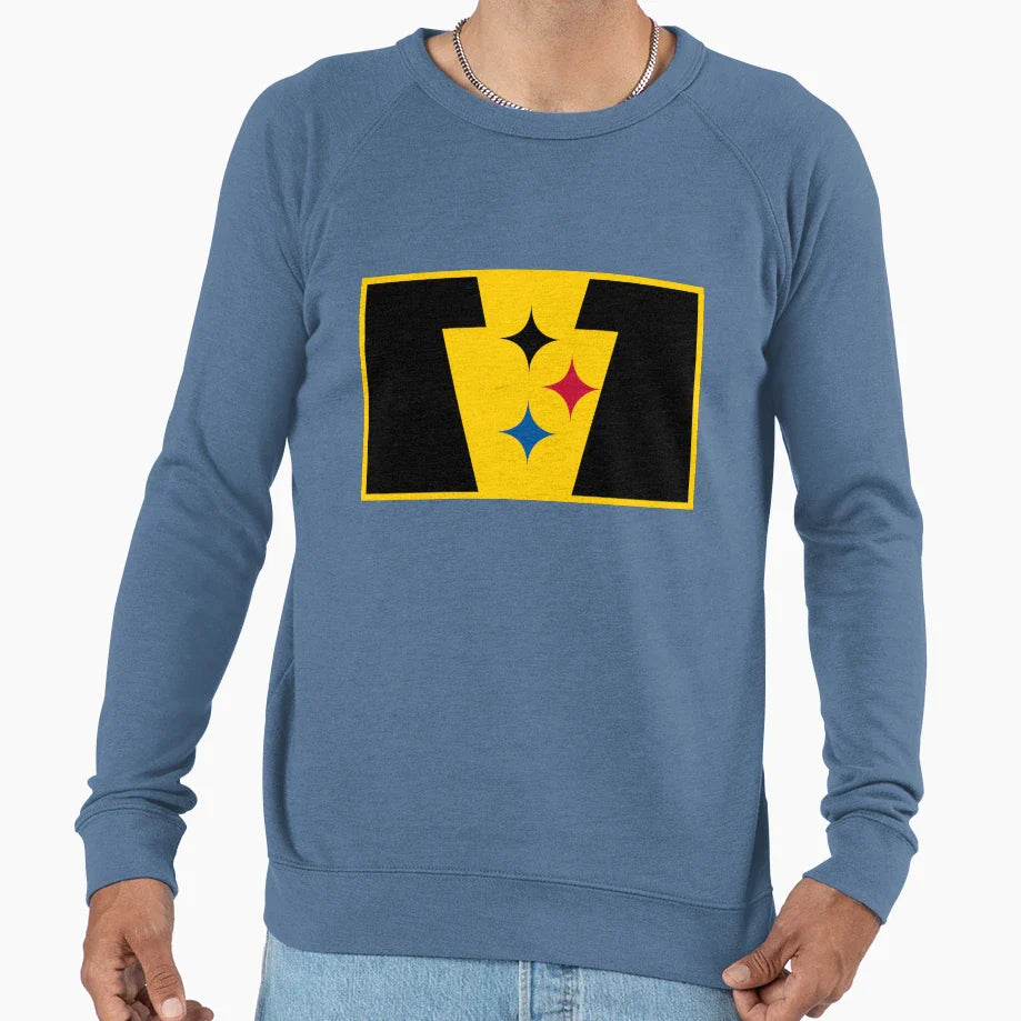Pittsburgh Football Keystone Flag Sweatshirt - Unique Graphic Men Women