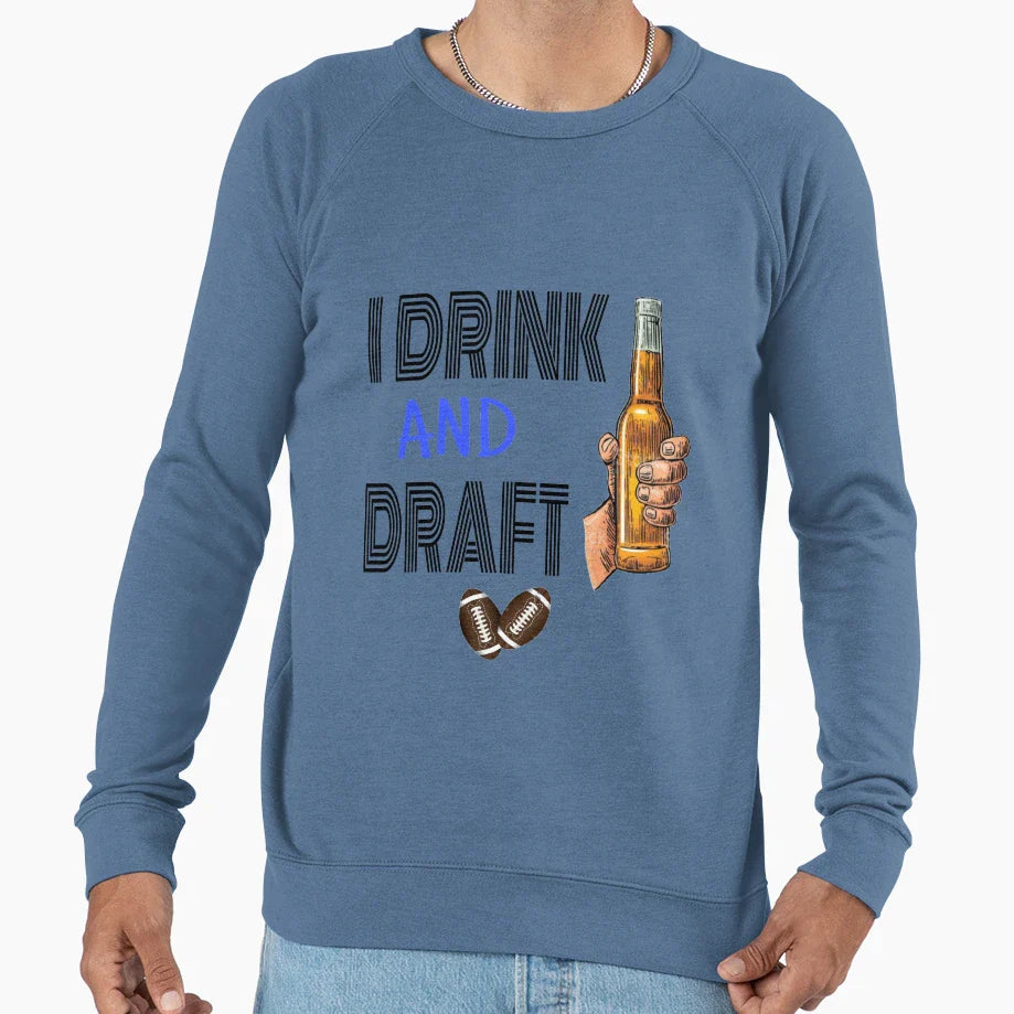 I Drink And Draft T-Shirt - Aesthetic Graphic Unisex