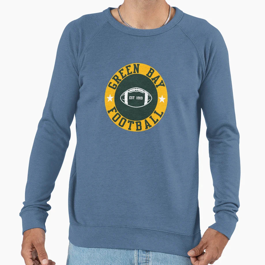 Green Bay Football Sweatshirt - Graphic Print Unisex