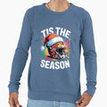 Football American Santa Sweatshirt - Minimalist Print for Adults