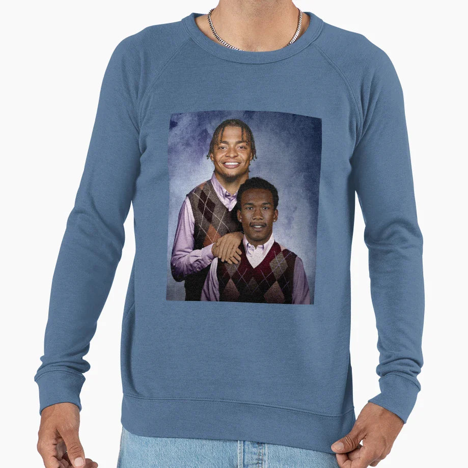 Justin Fields Garrett Wilson Football Sweatshirt - Graphic Print Unisex