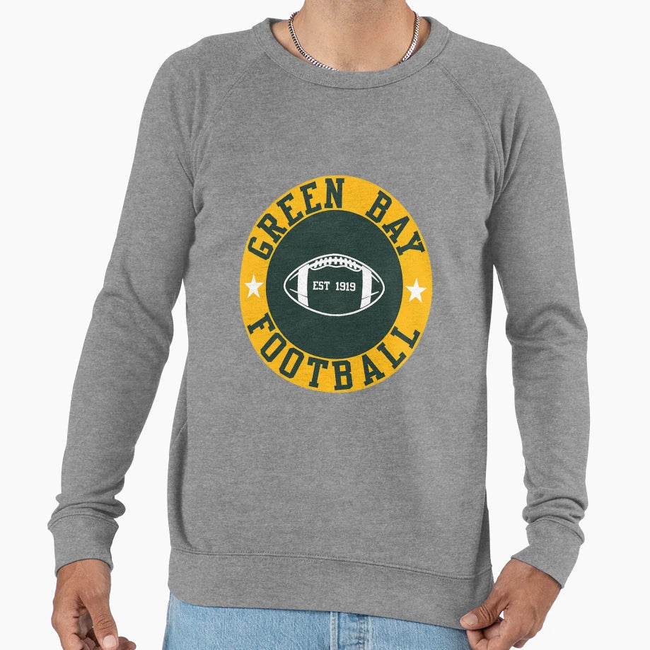 Green Bay Football Sweatshirt - Custom Art Print Men Women