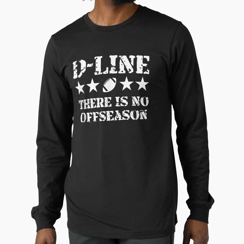 D Line No Offseason American T-Shirt - Casual Everyday Wear Men Women