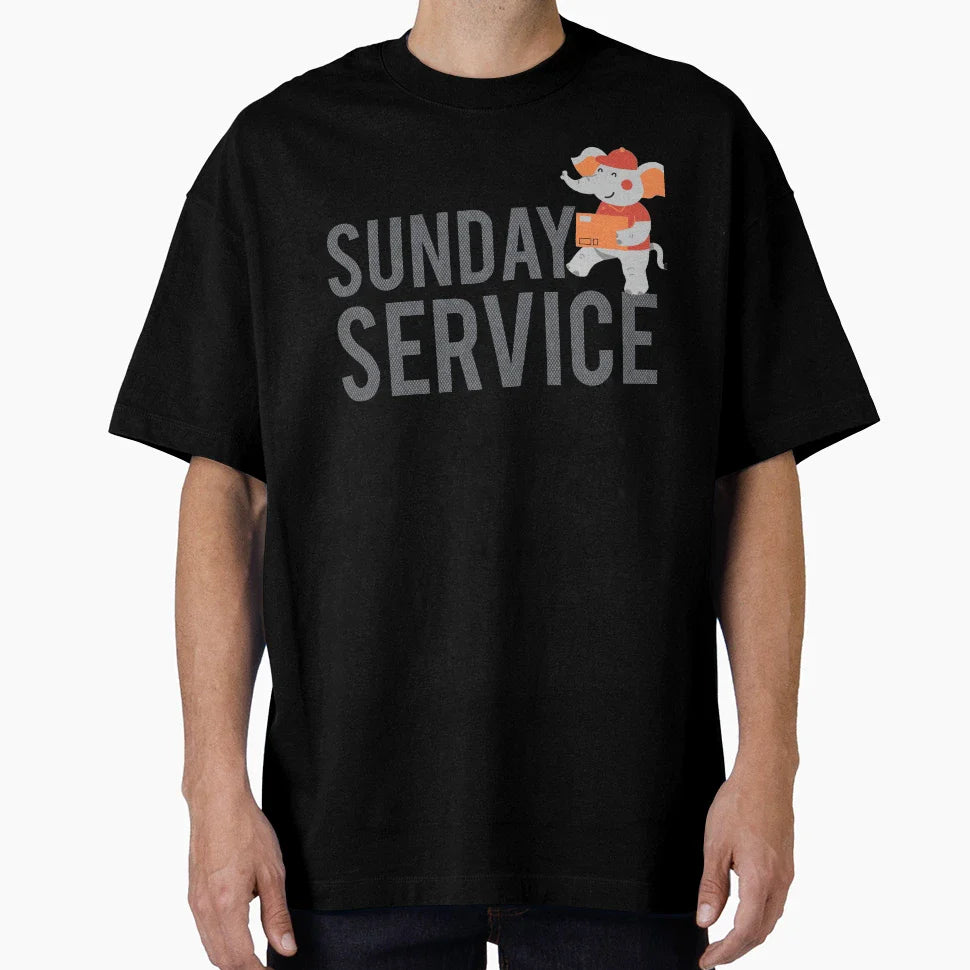 Sunday Service T-Shirt - Aesthetic Graphic for Adults