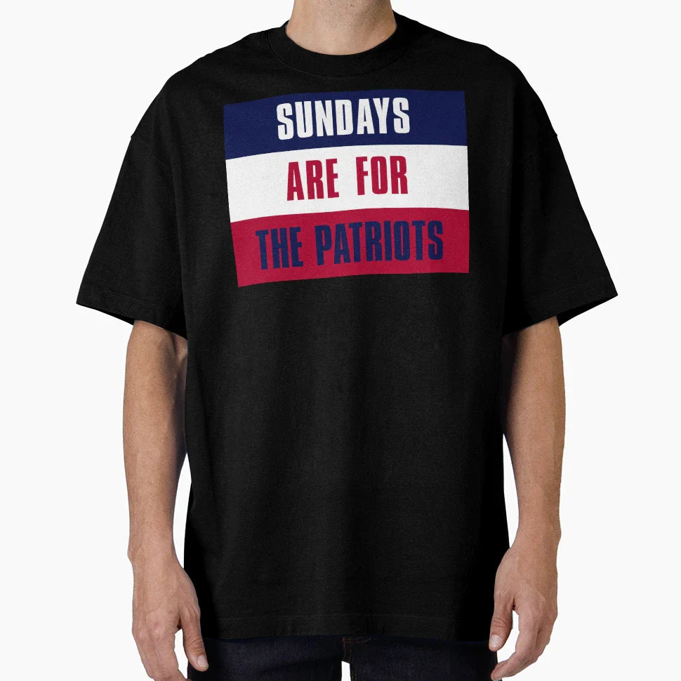 Sundays Are Patriots New England T-Shirt - Trendy Graphic Unisex