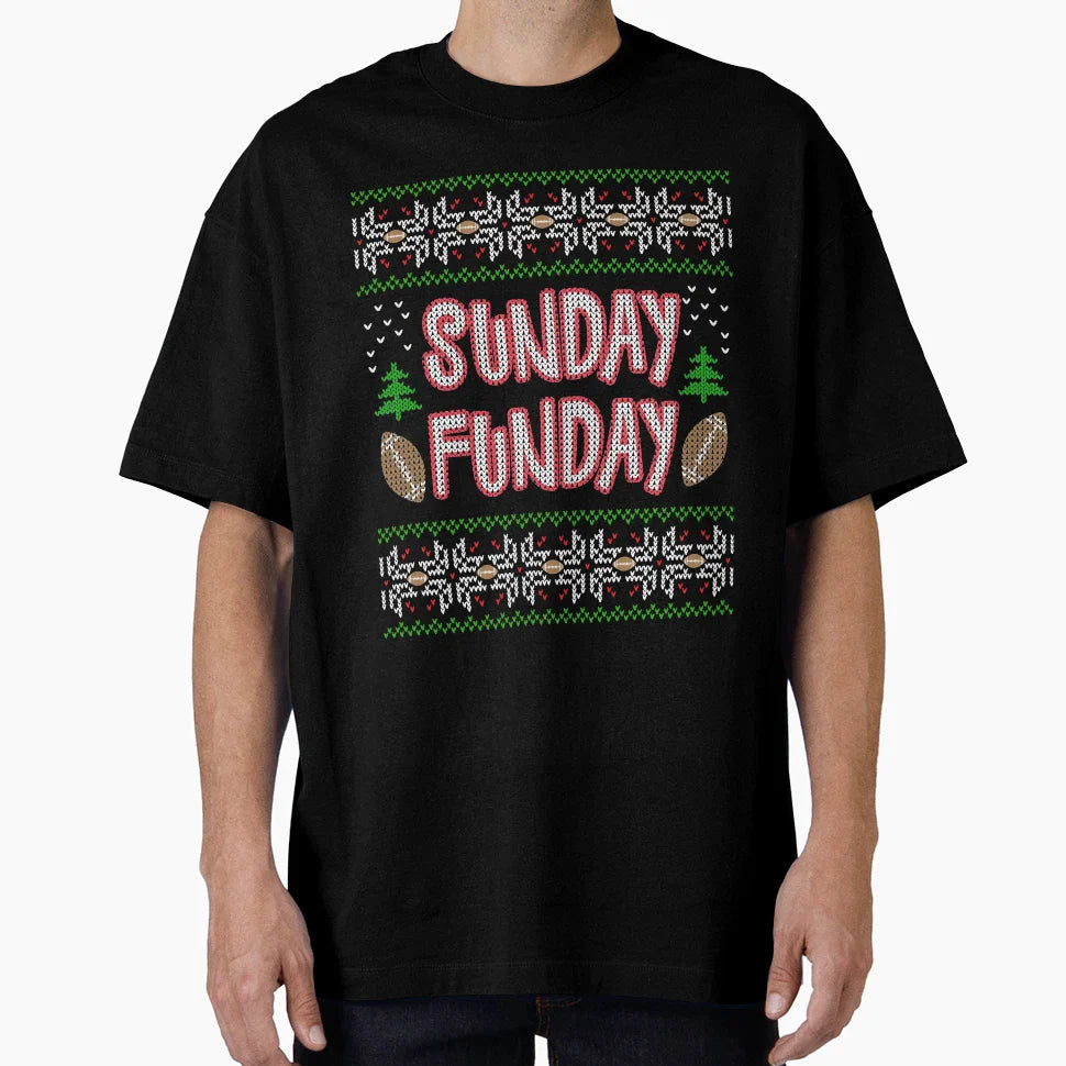 Sunday Funday Ugly T-Shirt - Aesthetic Graphic for Adults