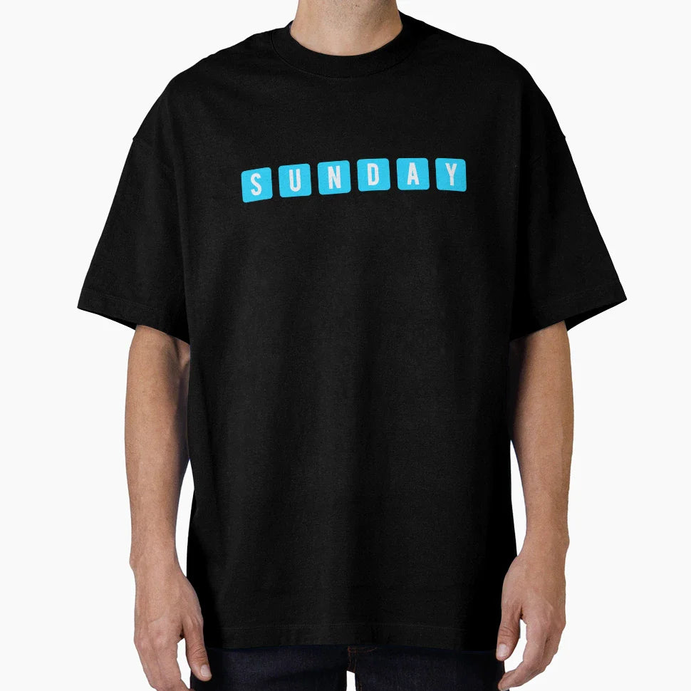 Sunday Keys Blue T-Shirt - Trendy Graphic for Adults