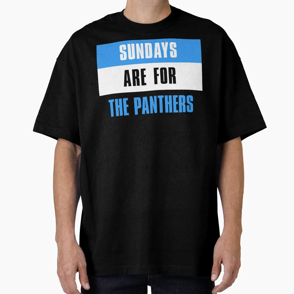 Sundays Are Panthers Carolina Panthers T-Shirt - Unique Graphic Unisex