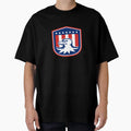 American Bald Eagle Head Flag Shield T-Shirt - Graphic Print for Adults