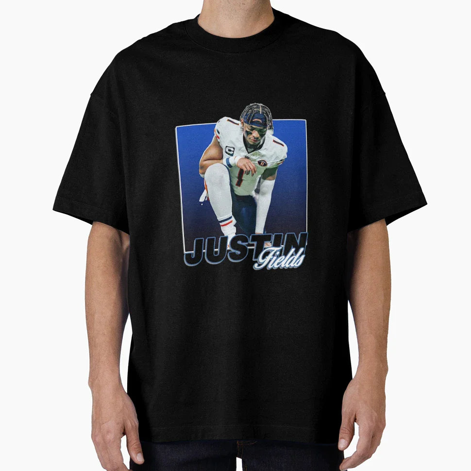 Justin Fields T-Shirt - Aesthetic Graphic Men Women