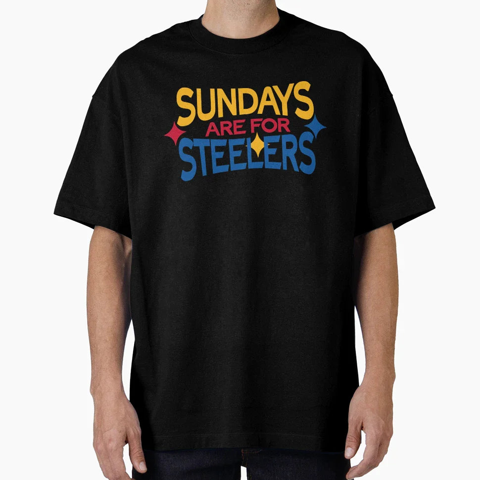 Sundays Are Steelers T-Shirt - Casual Everyday Wear for Adults