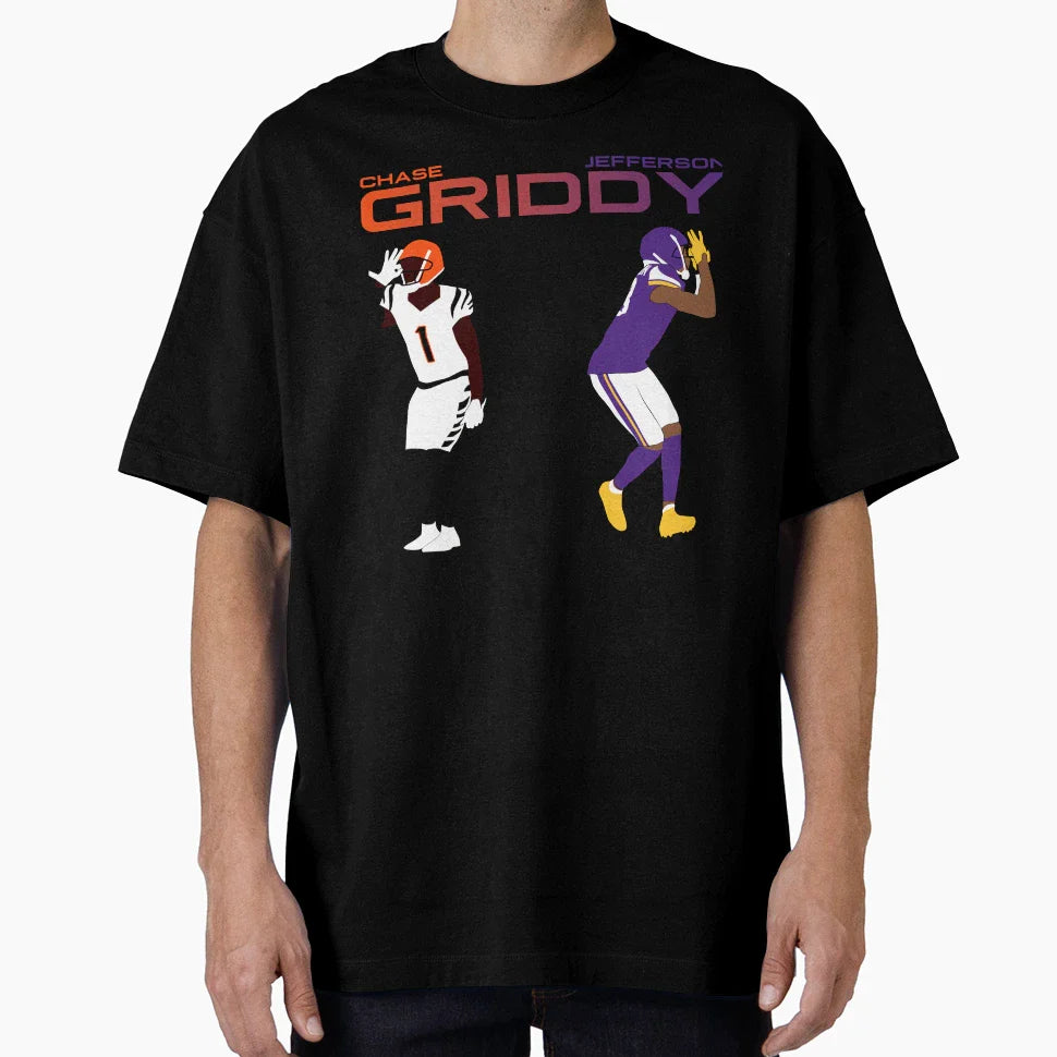 Griddy Duo JJ And Jamarr Chase Best T-Shirt - Fun Novelty Design Men Women