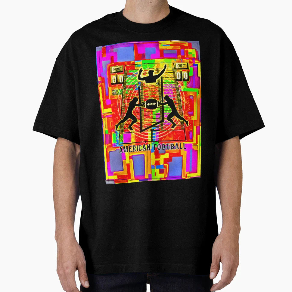 American Football Color Game T-Shirt - Graphic Print Unisex