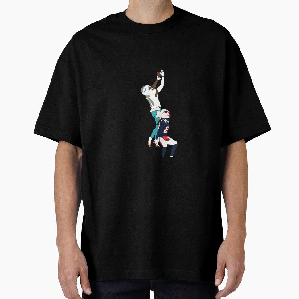 Miami Dolphins Devante Parker Catch Over T-Shirt - Graphic Print Unisex