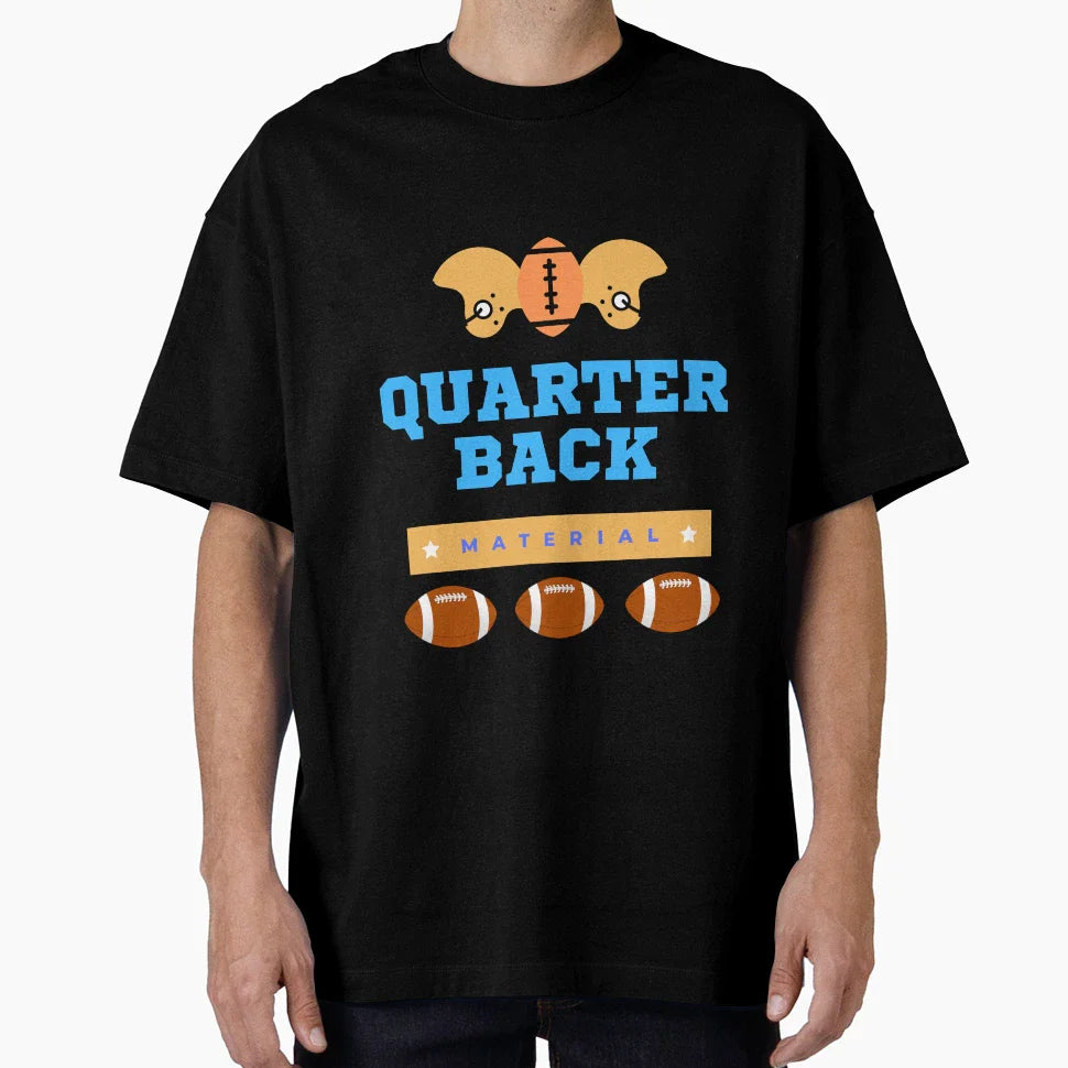 Quarterback Material T-Shirt - Aesthetic Graphic Unisex
