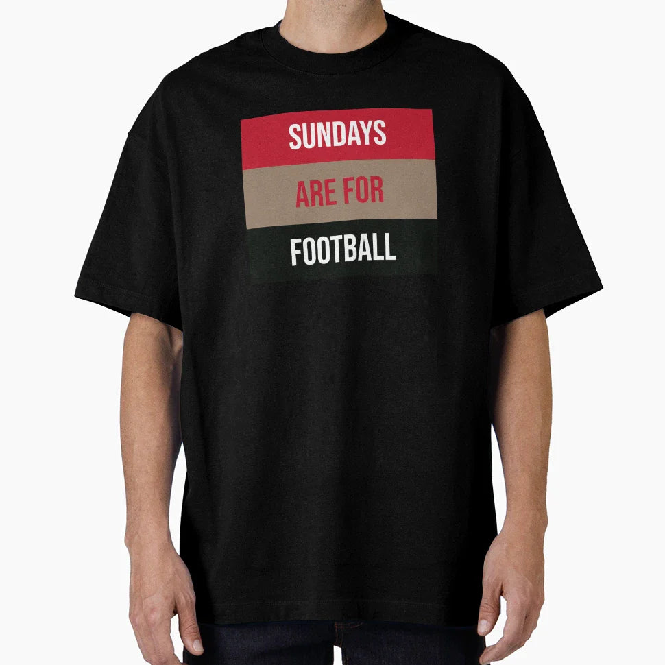 Sundays Are Football T-Shirt - Casual Everyday Wear for Adults