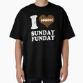 I Love Sunday Funday Football T-Shirt - Trendy Graphic Unisex