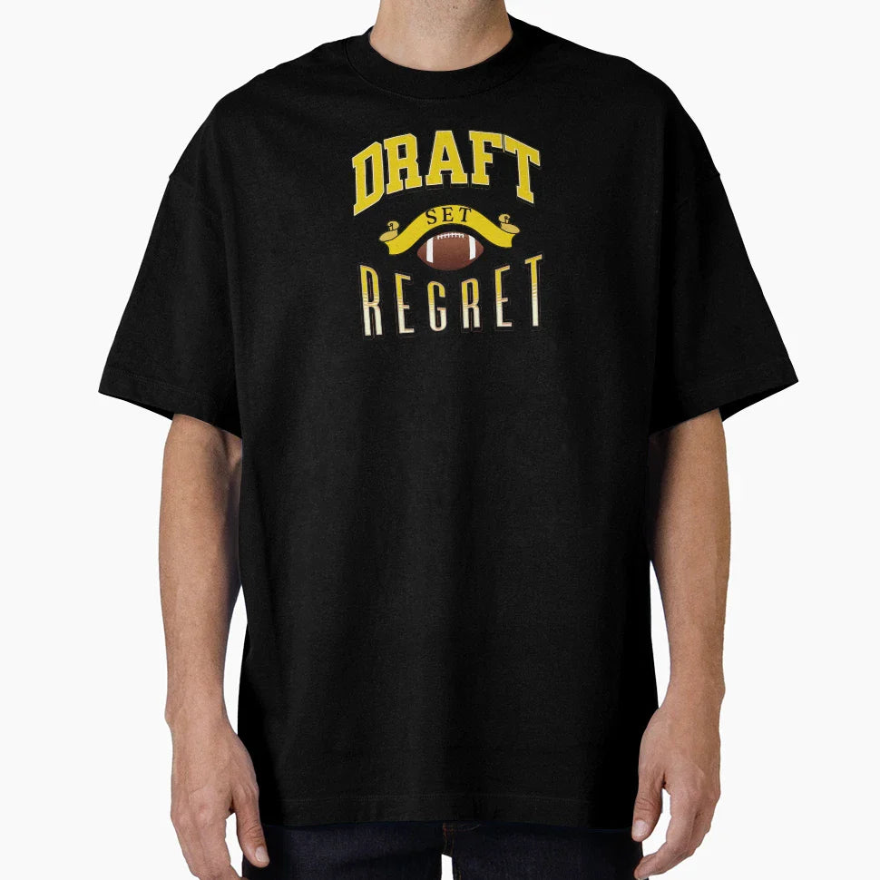 Fantasy Football Draft Set Regret Funny T-Shirt - Unique Graphic Men Women