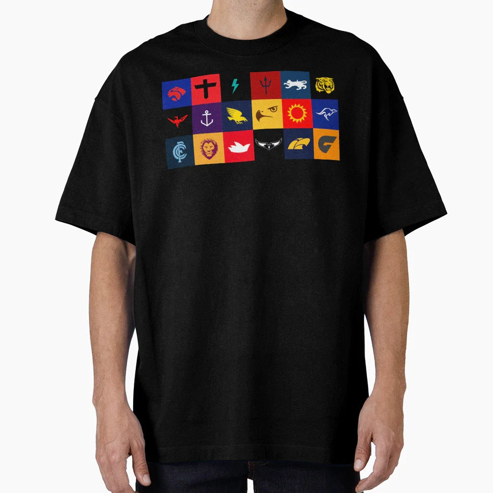 Afl Teams T-Shirt - Custom Art Print Men Women