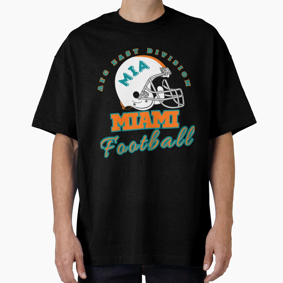 Football Miami Dolphins T-Shirt - Graphic Print Men Women