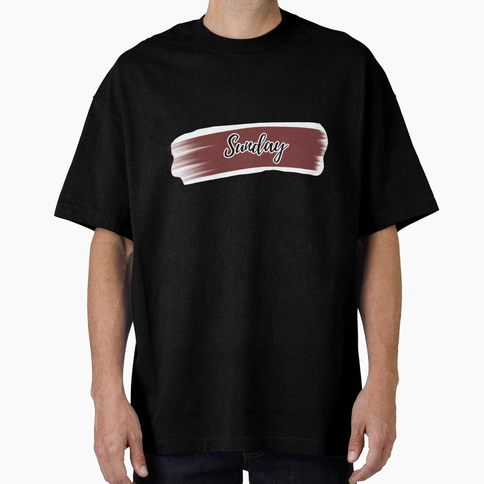 Sunday Day Week T-Shirt - Minimalist Print Unisex
