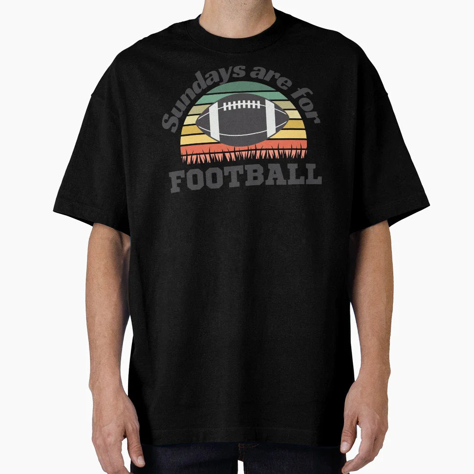 Sundays Are Football Football Sports T-Shirt - Novelty Apparel for Adults