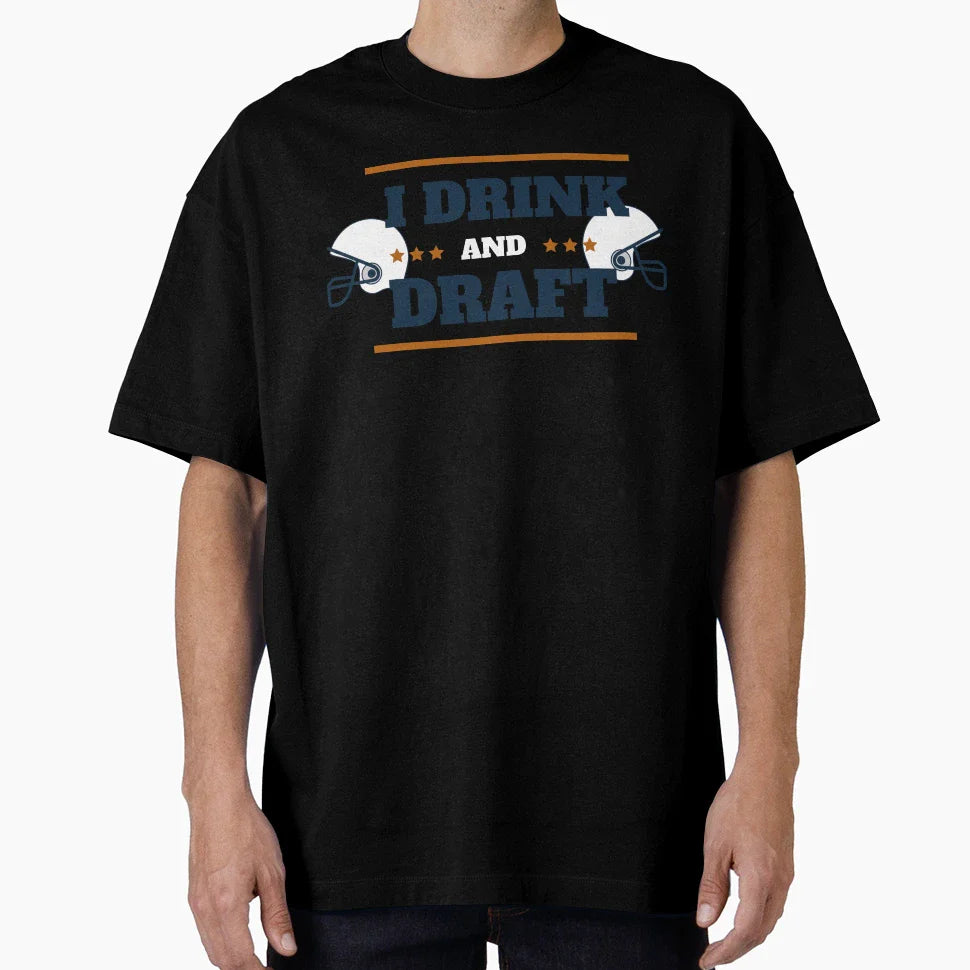 Drink And Draft T-Shirt - Minimalist Print for Adults