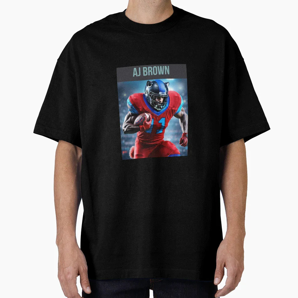Nfl Aj Brown T-Shirt - Minimalist Print Unisex