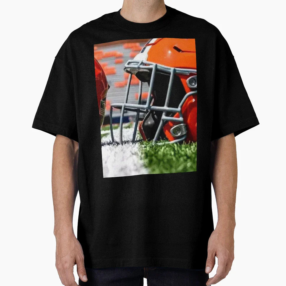 Football Helmet T-Shirt - Custom Art Print Men Women