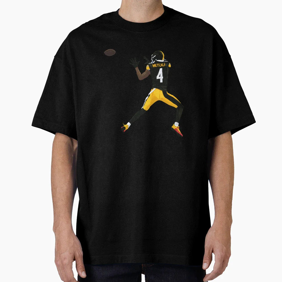 Dk Metcalf Leaping Catch T-Shirt - Fun Novelty Design Men Women