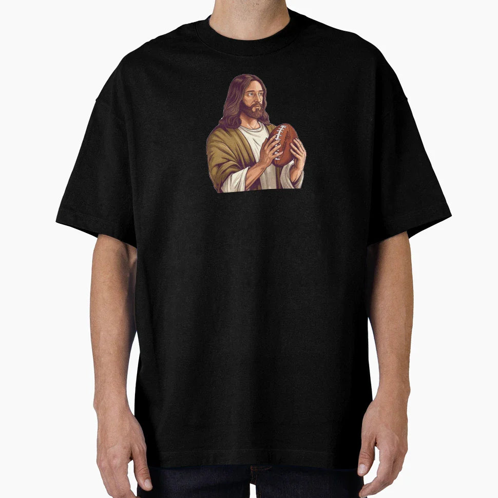 Who Would Jesus Draft Funny Nfl Fantasy T-Shirt - Graphic Print Men Women