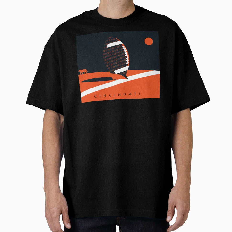 Cincinnati Cincinnati Ohio Ohio Football T-Shirt - Trendy Graphic Unisex