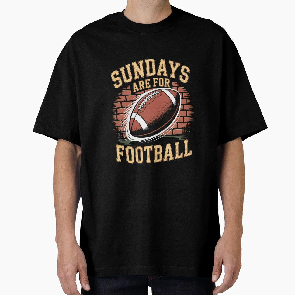 Sundays Are Football Gridiron T-Shirt - Casual Everyday Wear Unisex