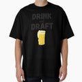 Drink And Draft Funny Fantasy T-Shirt - Casual Everyday Wear Men Women