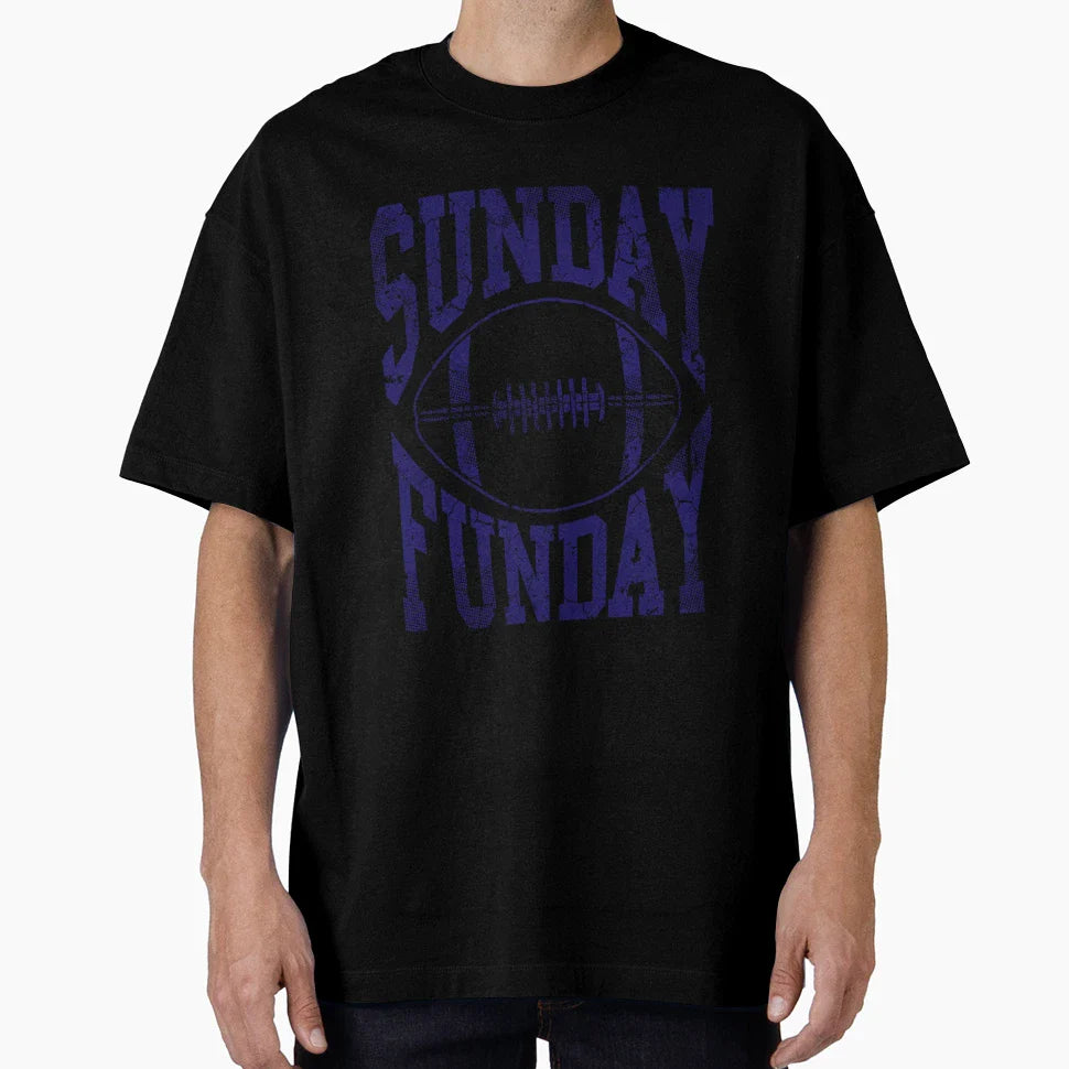 Sunday Funday Football T-Shirt - Casual Everyday Wear Unisex