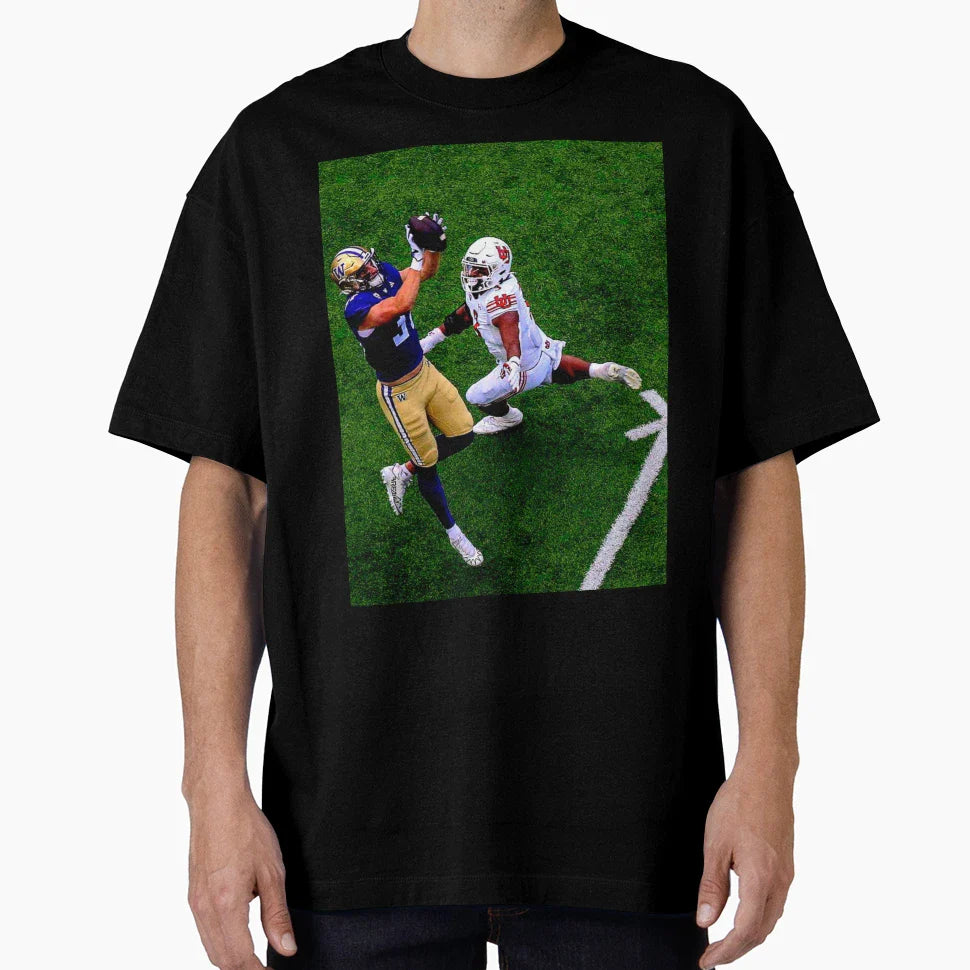 Football T-Shirt - Minimalist Print for Adults