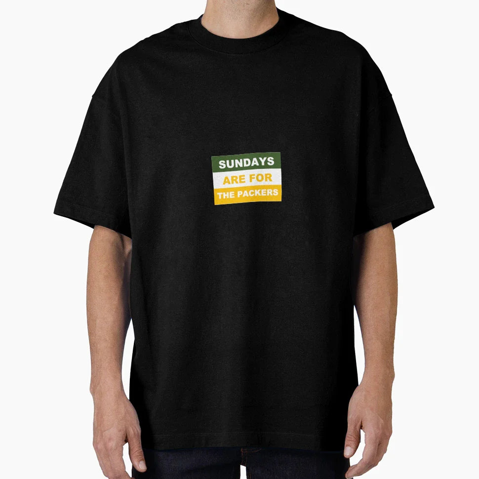 Sundays Are Packers T-Shirt - Trendy Graphic Men Women