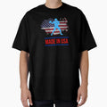 Football Player Ball Against American T-Shirt - Graphic Print Men Women