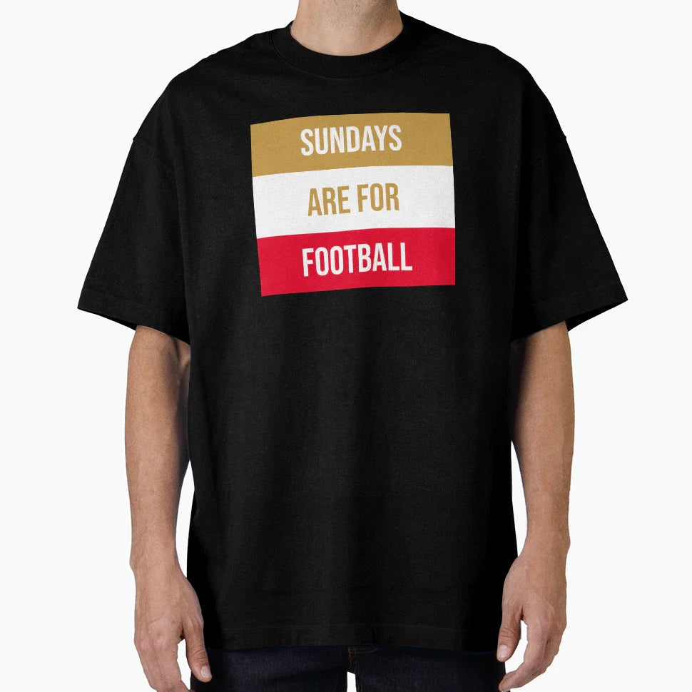 Sundays Are Football T-Shirt - Minimalist Print for Adults