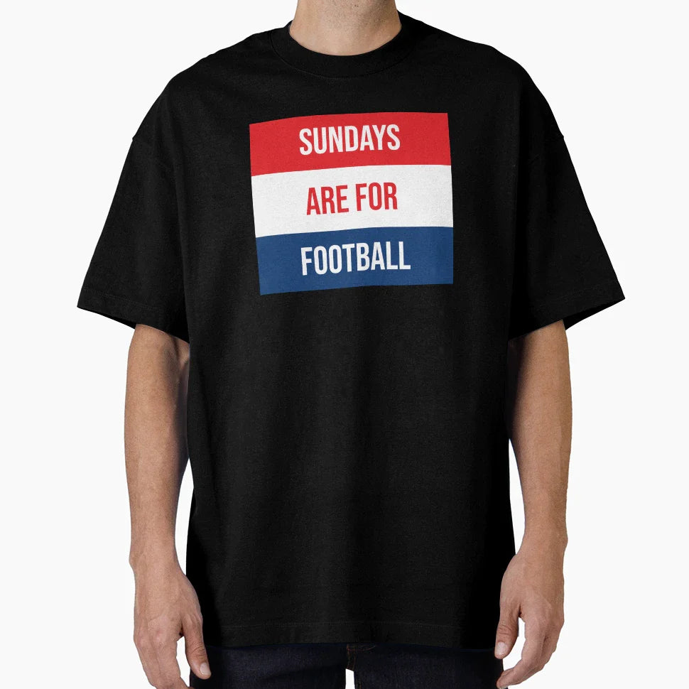 Sundays Are Football T-Shirt - Minimalist Print Men Women