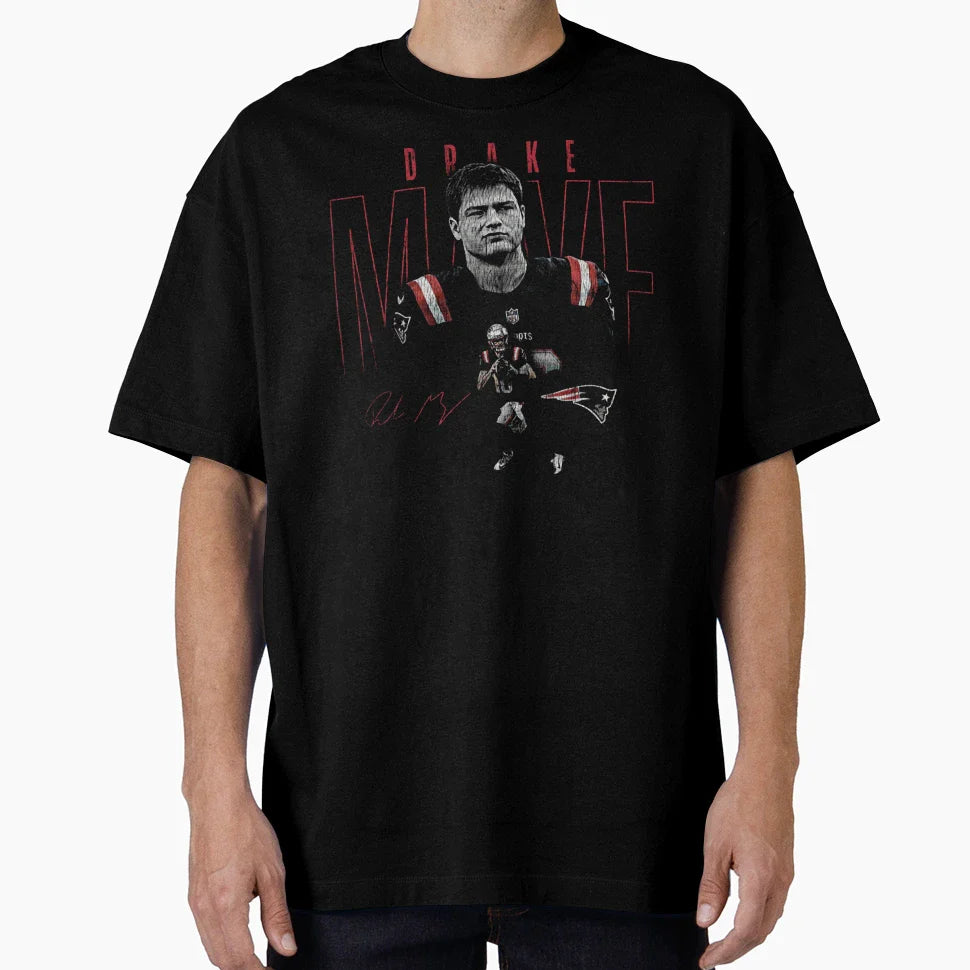 Drake Maye Patriots T-Shirt - Aesthetic Graphic Men Women