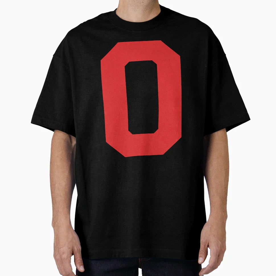 Number 0 Red Zero Sports Number 0 T-Shirt - Custom Art Print Unisex