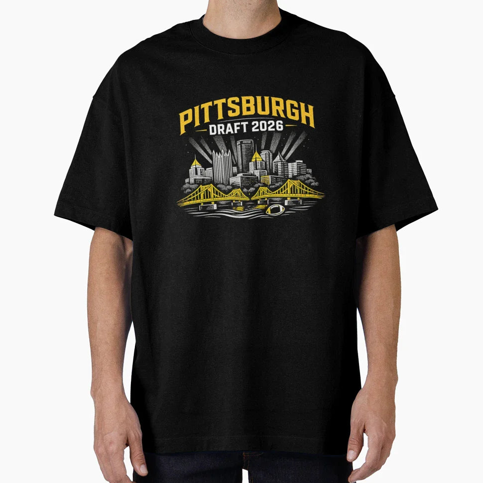 Pittsburgh Football Draft 2026 City T-Shirt - Streetwear Style Men Women