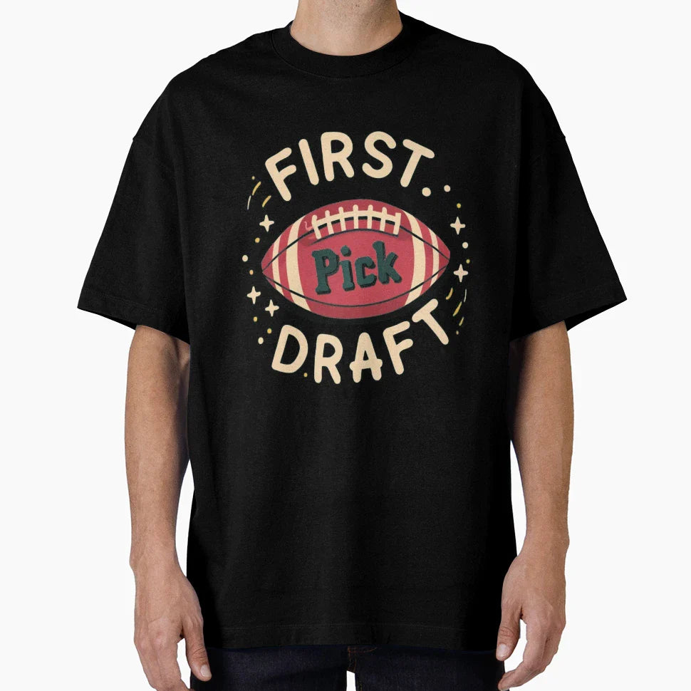 First Draft Pick T-Shirt - Custom Art Print for Adults