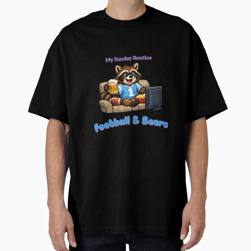 Tennessee Titans Sunday Routine T-Shirt - Minimalist Print for Adults