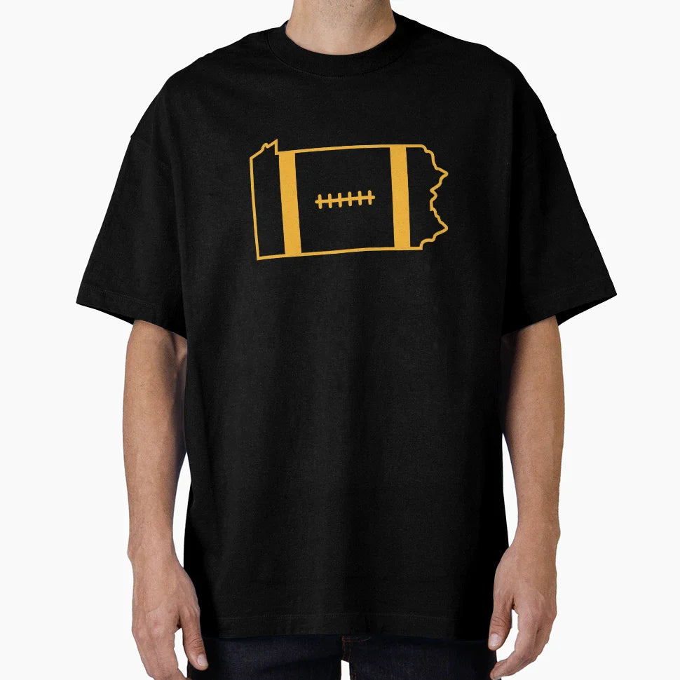 Keystone State Football Steelers T-Shirt - Unique Graphic for Adults